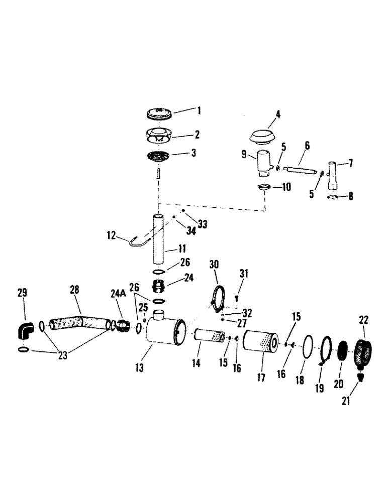 Схема запчастей Case IH STEIGER - (04-03) - AIR CLEANER AND ASPIRATOR (04) - Drive Train