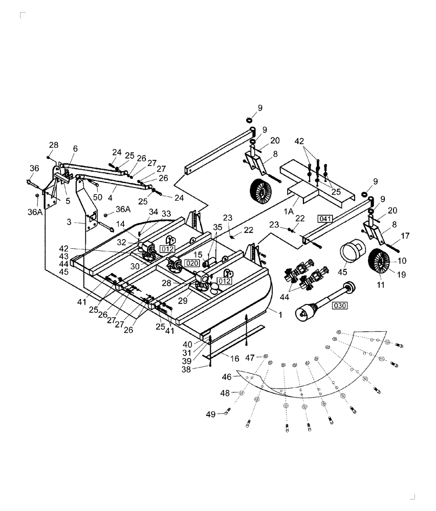 Схема запчастей Case IH RC960 - (003) - MAIN ASSEMBLY 