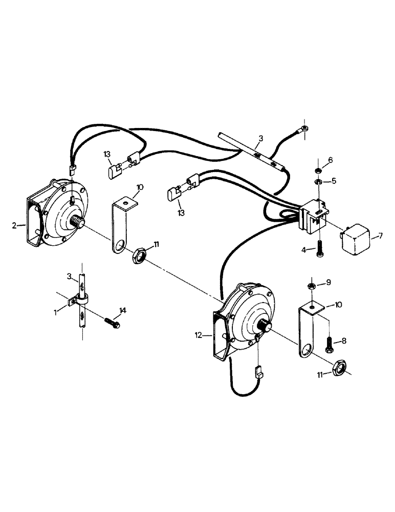 Схема запчастей Case IH 9110 - (10-41) - HORN AND MOUNTING Options & Miscellaneous