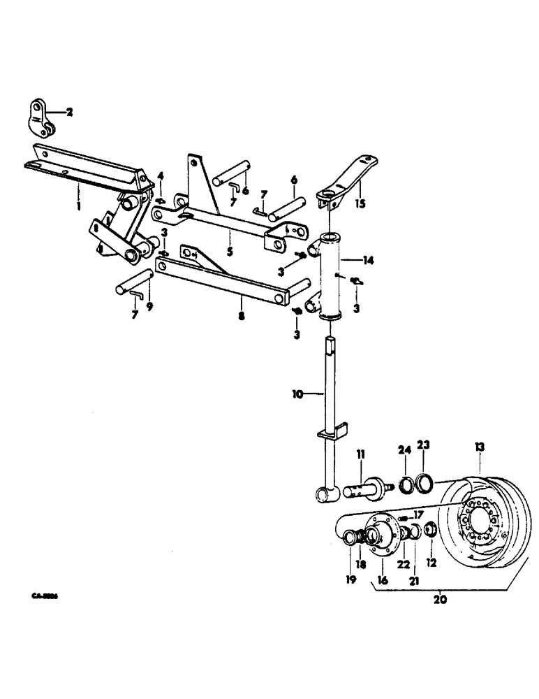 Схема запчастей Case IH 510 - (AS-05) - STEERABLE WHEEL UNIT 