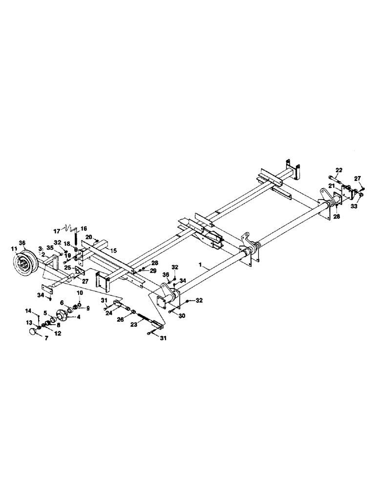 Схема запчастей Case IH 1200W-SERIES - (050) - RAISING SHAFT AND AXLES, MAIN RAISING SHAFT, NEW AND OLD STYLE 