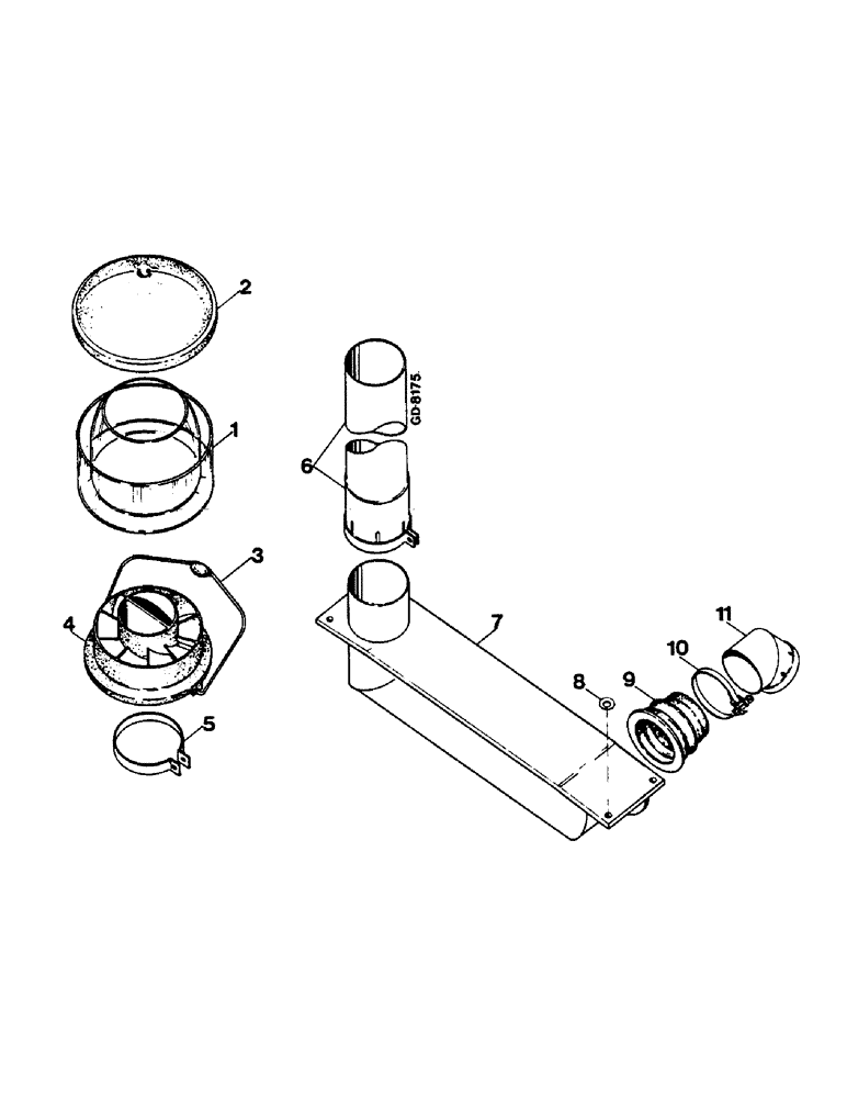 Схема запчастей Case IH 744 - (3C18) - PRECLEANER Power