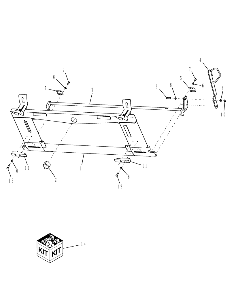 Схема запчастей Case IH AFX8010 - (G.30.A.77.77[1]) - LATERAL TILT FEEDER, PIVOT FRONT FACE HARDWARE G - Tool Positioning