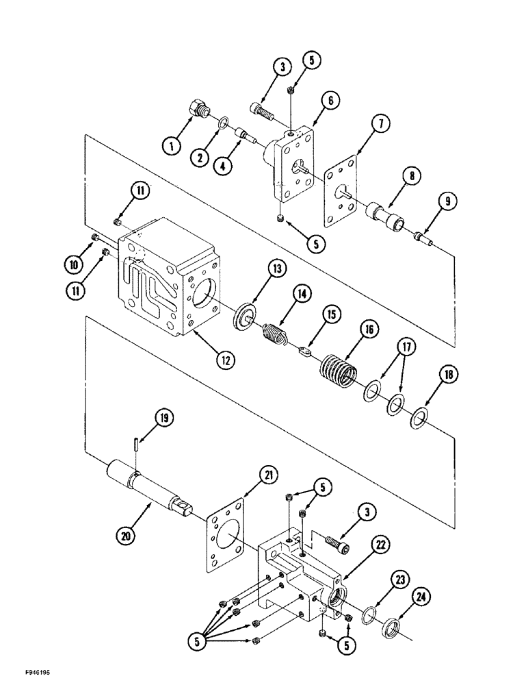 Схема запчастей Case IH 9350 - (6-064) - 12 SPEED SYNCHROSHIFT TRANSMISSION ASSEMBLY, CONTROL VALVE (06) - POWER TRAIN