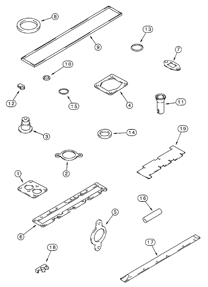 Схема запчастей Case IH 7250 - (2-130) - VALVE GRIND GASKET KITS, 6T-830 AND 6TA-830 ENGINE, PRIOR TO TRACTOR PIN JJA0064978 (02) - ENGINE