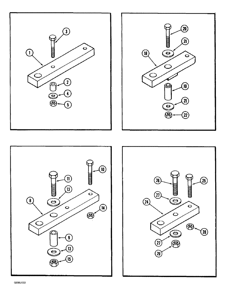 Схема запчастей Case IH 1682 - (9-012) - DRAWBAR EXTENSIONS (09) - CHASSIS ATTACHMENTS