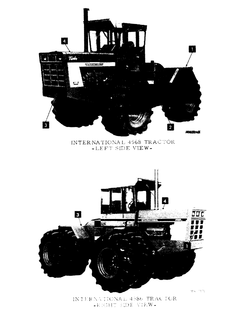 Схема запчастей Case IH 4568 - (00-08) - INTRODUCTION - MODEL VIEW (00) - GENERAL