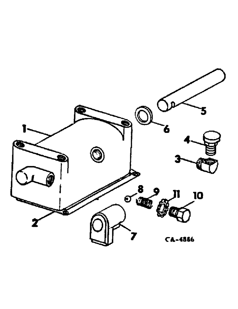 Схема запчастей Case IH 4568 - (07-11) - DRIVE TRAIN, SPLITTER HOUSING (04) - Drive Train