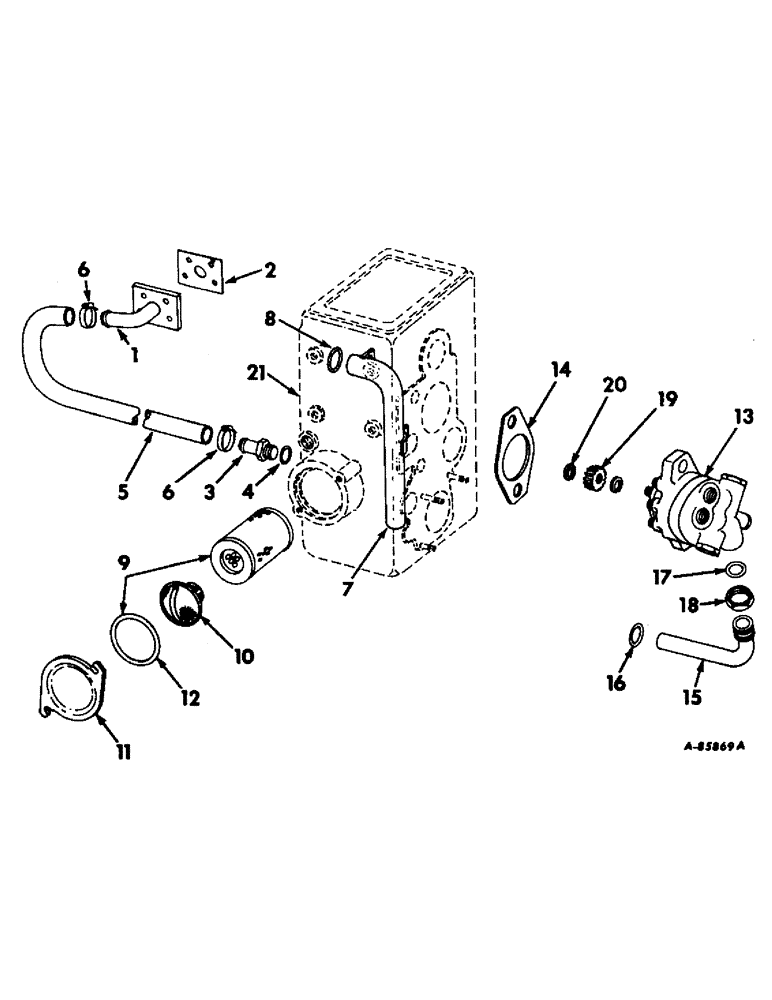 Схема запчастей Case IH 4156 - (F-06) - HYDRAULIC SYSTEM, HYDRAULIC PUMP, OIL FILTER AND PIPING, IN TRANSFER CASE (07) - HYDRAULIC SYSTEM