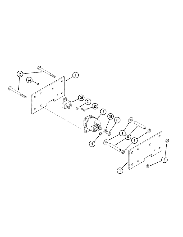 Схема запчастей Case IH 2394 - (4-30) - SOLENOID AND CIRCUIT BREAKER, P.I.N. 9944363 AND AFTER (04) - ELECTRICAL SYSTEMS