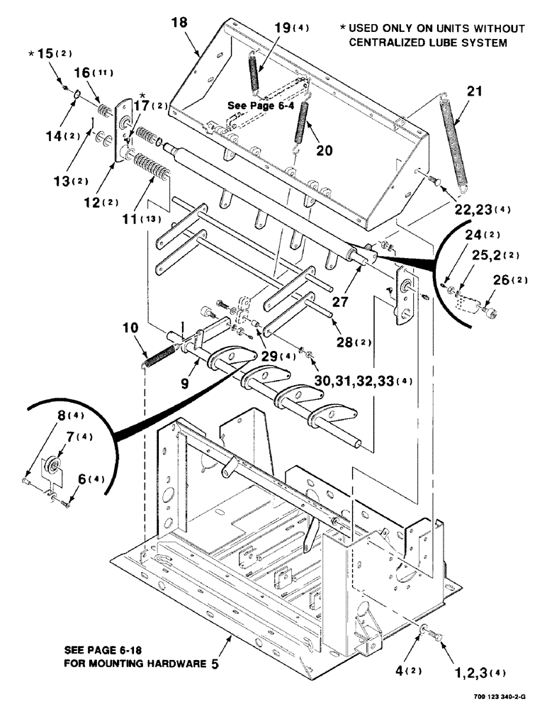 Схема запчастей Case IH 8575 - (6-02) - KNOTTER FRAME ASSEMBLY (14) - BALE CHAMBER