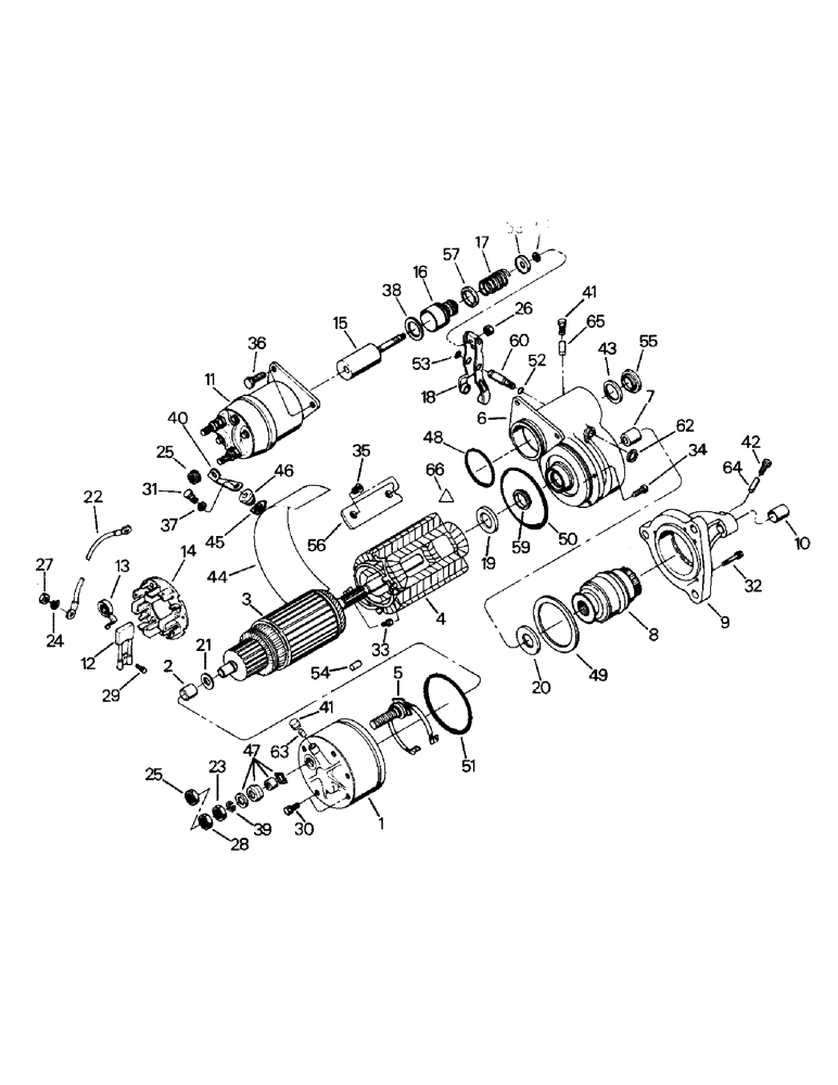 Схема запчастей Case IH CR-1280 - (02-08) - STARTER ASSEMBLY, LATER DELCO REMY (06) - ELECTRICAL