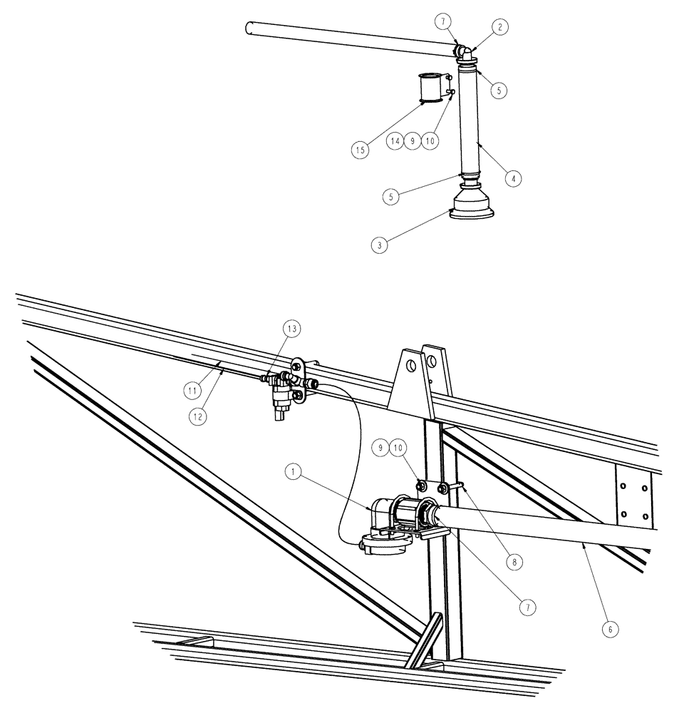 Схема запчастей Case IH 3185 - (09-007) - FOAM DROP GROUP, 75 LH Liquid Plumbing