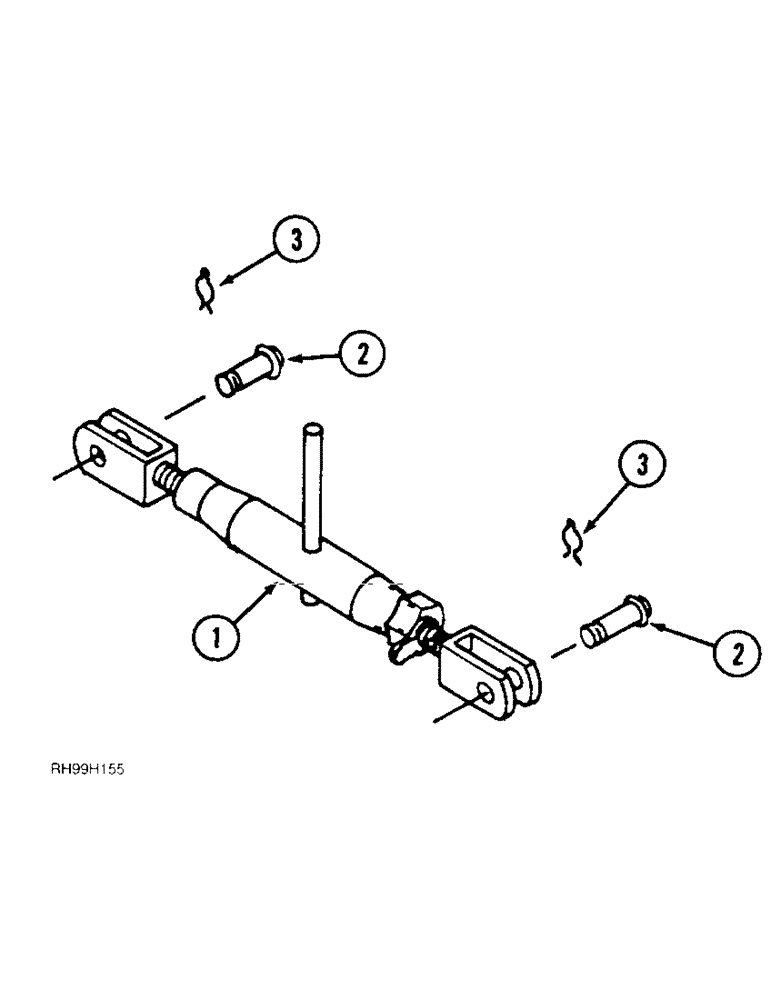 Схема запчастей Case IH 6650 - (9-34) - TURNBUCKLE (09) - CHASSIS/ATTACHMENTS