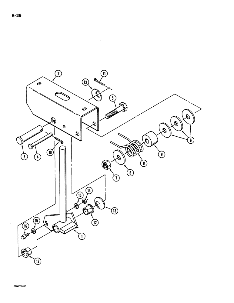 Схема запчастей Case IH 9180 - (6-36) - TRANSMISSION SHIFT CONTROLS PULSER CONTROL, PRIOR TO P.I.N. JCB0002116 (06) - POWER TRAIN