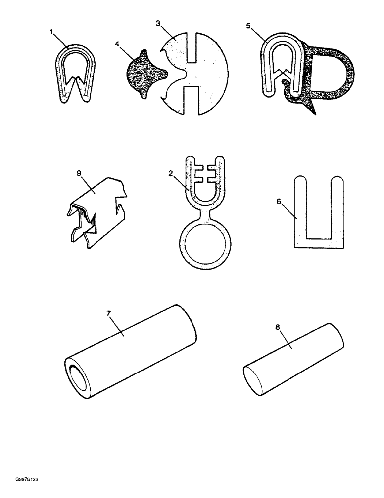 Схема запчастей Case IH 1212 - (9-070) - WEATHERFRAME FINISHING PARTS, 1210 AND 1212 TRACTORS FOR EUROPE ONLY (09) - CHASSIS/ATTACHMENTS