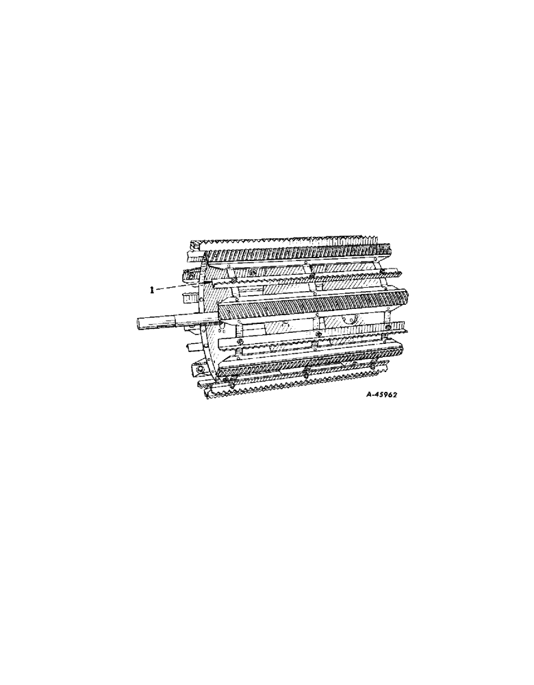 Схема запчастей Case IH 503 - (217) - NOTCHED ANGLE CYLINDER BARS (66) - THRESHING