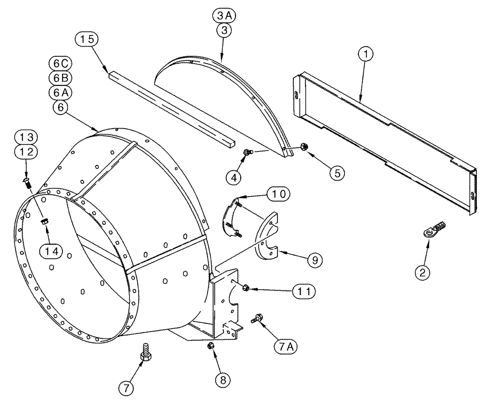 Схема запчастей Case IH 2366 - (09B-07) - CONE (14) - ROTOR, CONCANVES & SIEVE