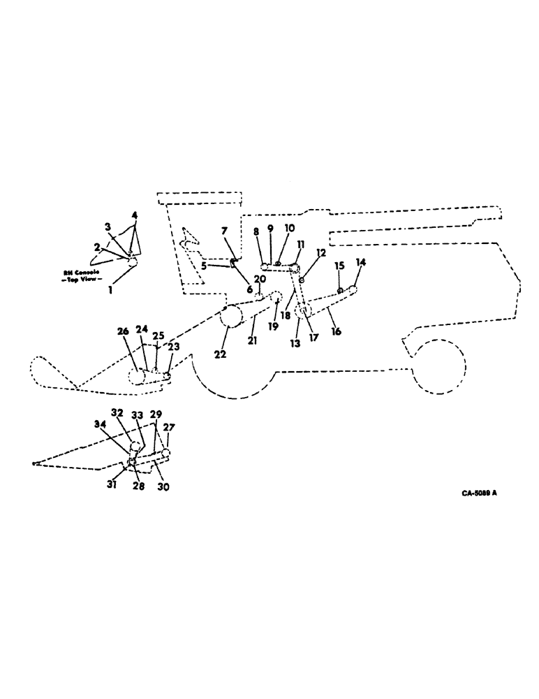 Схема запчастей Case IH 815 - (02-05) - MISCELLANEOUS, CHAIN AND SPROCKET DIAGRAM, LEFT SIDE Accessories & Attachments / Miscellaneous