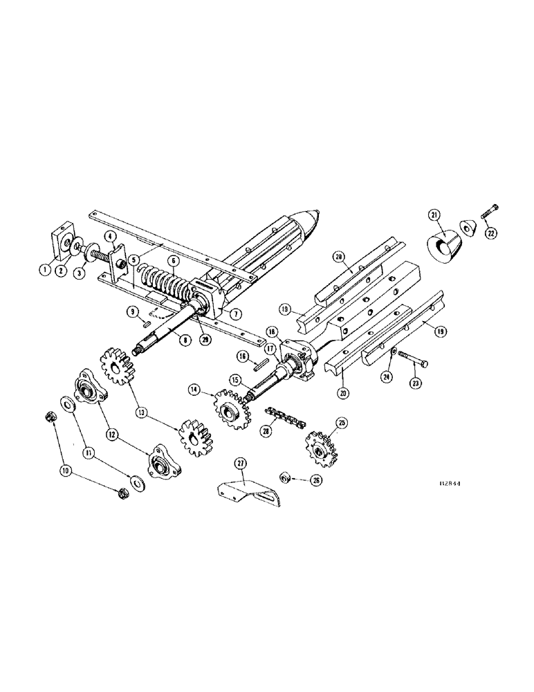 Схема запчастей Case IH 306 - (38) - STALK ROLLS (58) - ATTACHMENTS/HEADERS