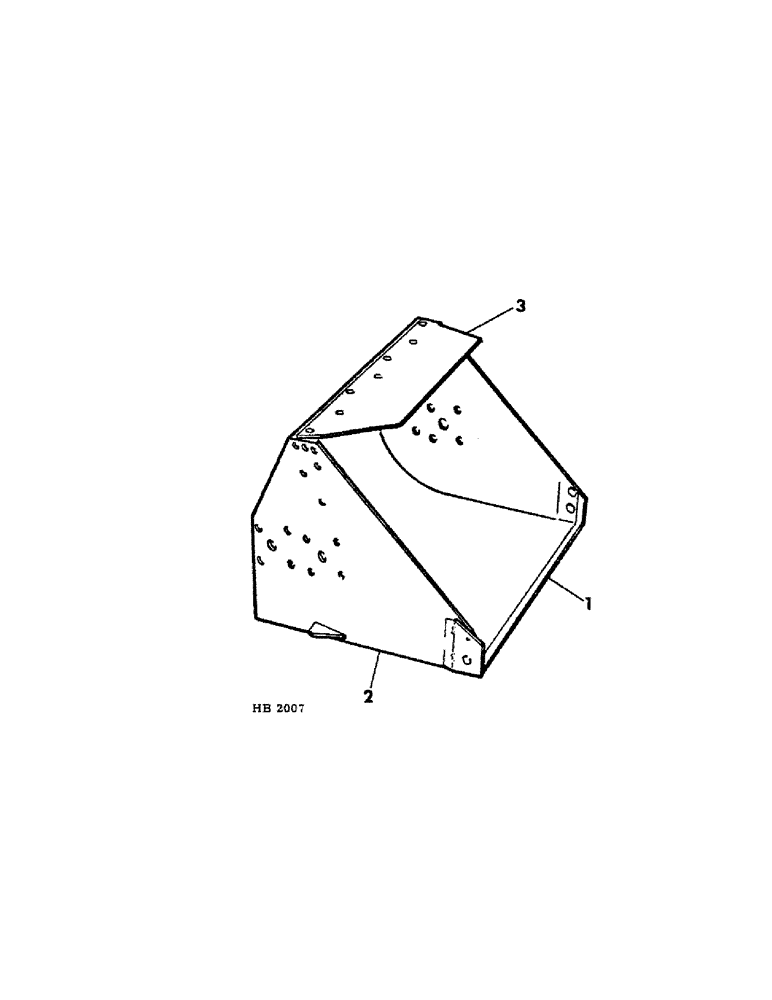 Схема запчастей Case IH 1501 - (A-06) - MATERIAL BUCKET AND SPILL GUARD 