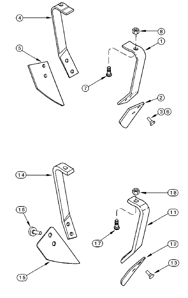 Схема запчастей Case IH 3950 - (9-21) - DISK SCRAPER, STANDARD AND HEAVY DUTY (09) - CHASSIS/ATTACHMENTS