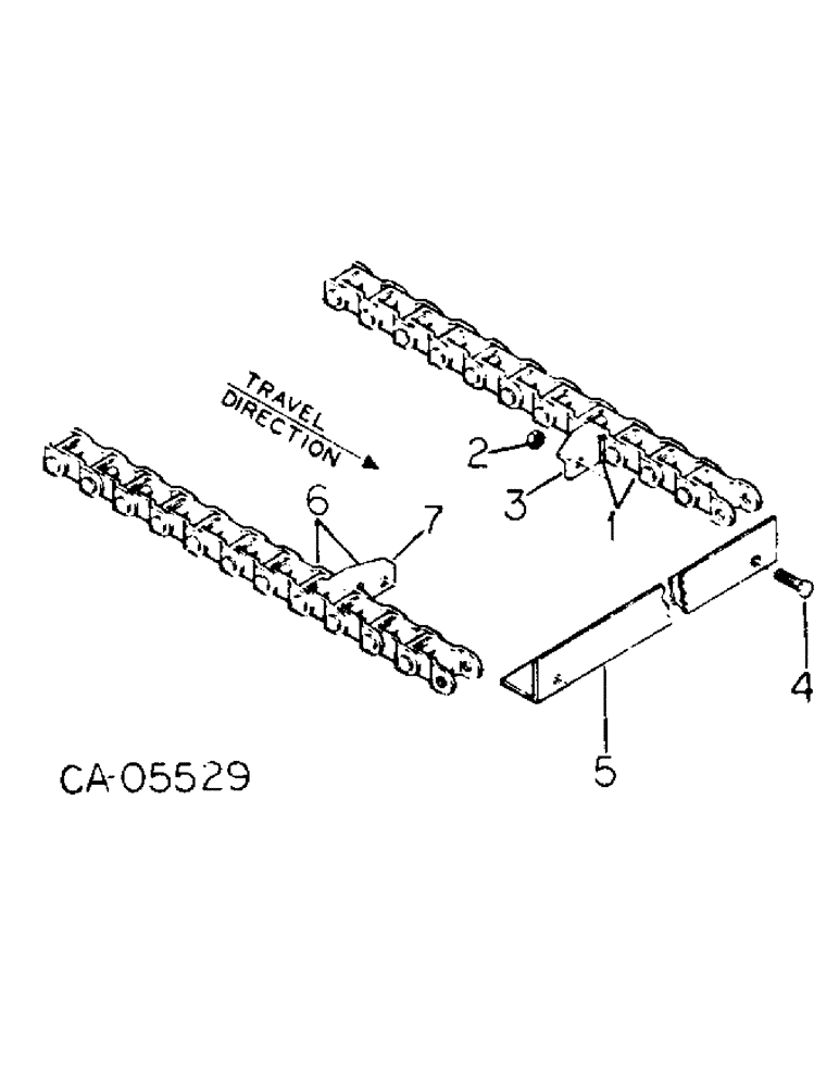 Схема запчастей Case IH 725 - (D-22) - CONVEYOR CHAIN 