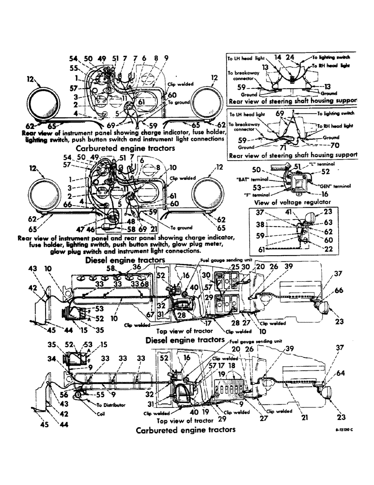 Схема запчастей Case IH 560 - (109) - ELECTRICAL SYSTEM, STARTING AND LIGHTING, FARMALL 560 SERIES 501 TO 36042 (06) - ELECTRICAL SYSTEMS