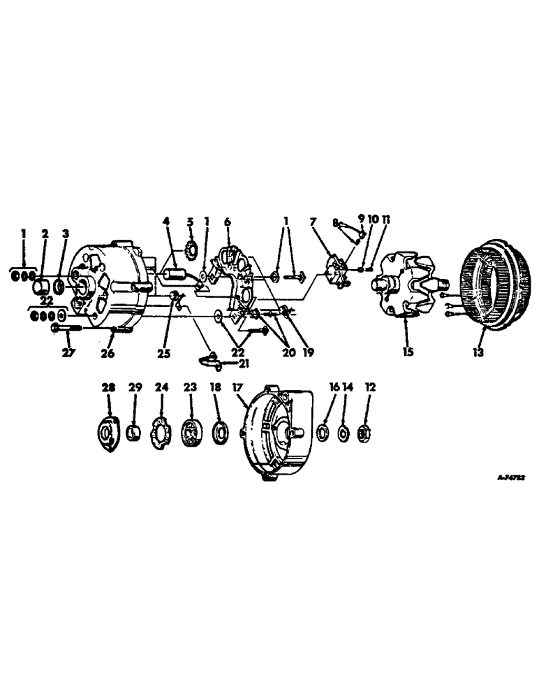 Схема запчастей Case IH 815 - (G-25) - ELECTRICAL SYSTEM, ALTERNATOR GENERATOR, FOR COMBINES WITH VOLTAGE REGULATOR (06) - ELECTRICAL SYSTEMS