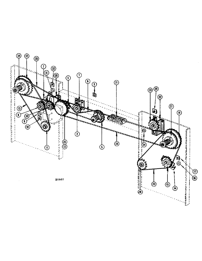 Схема запчастей Case IH F345 - (50) - DRV CHAIN TGHTNRS, MAIN DRV SHFT TGHTNR, LH & RH PCKNG ROL DRV TGHTNR, RH & LH JACKSHAFT DRV TGHTNR (58) - ATTACHMENTS/HEADERS