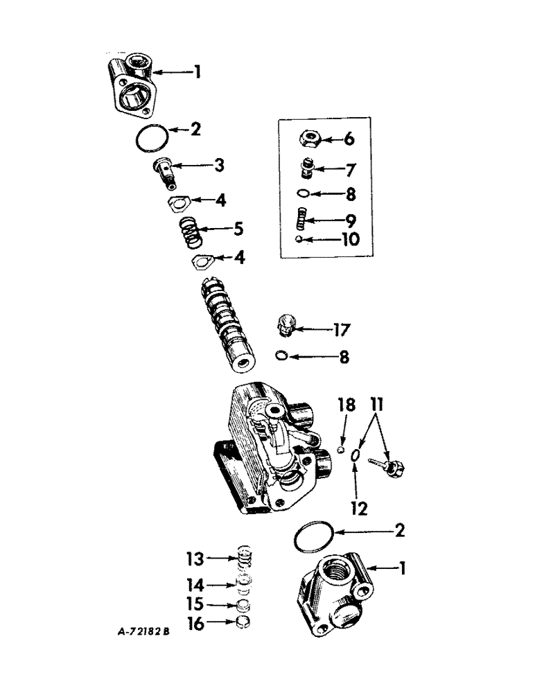 Схема запчастей Case IH 424 - (111) - STEERING MECHANISM, POWER STEERING PILOT VALVE Steering Mechanism