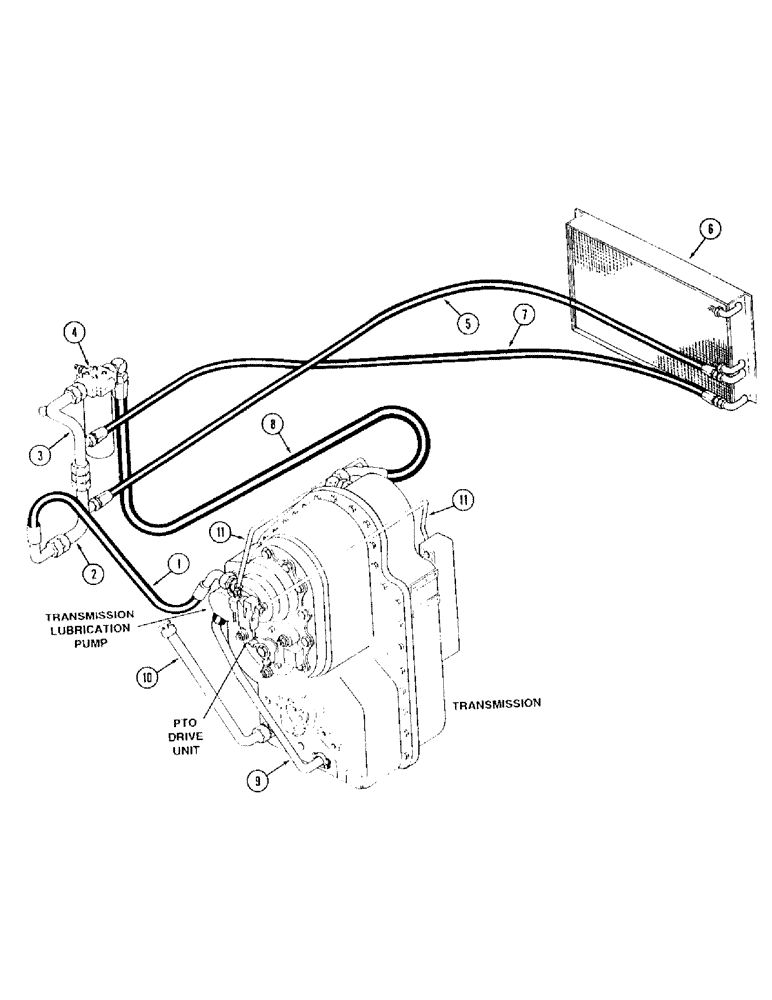 Схема запчастей Case IH 9230 - (1-014) - PICTORIAL INDEX, LUBRICATION HYDRAULICS, WITH PTO (00) - PICTORIAL INDEX