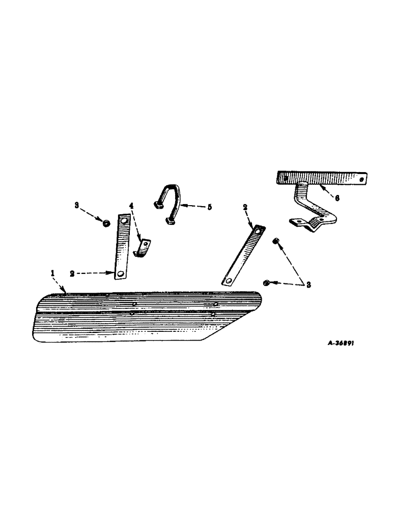 Схема запчастей Case IH 144 - (L-16) - CULTIVATOR SHIELD, FOR USE WITH SPRING TRIPS 