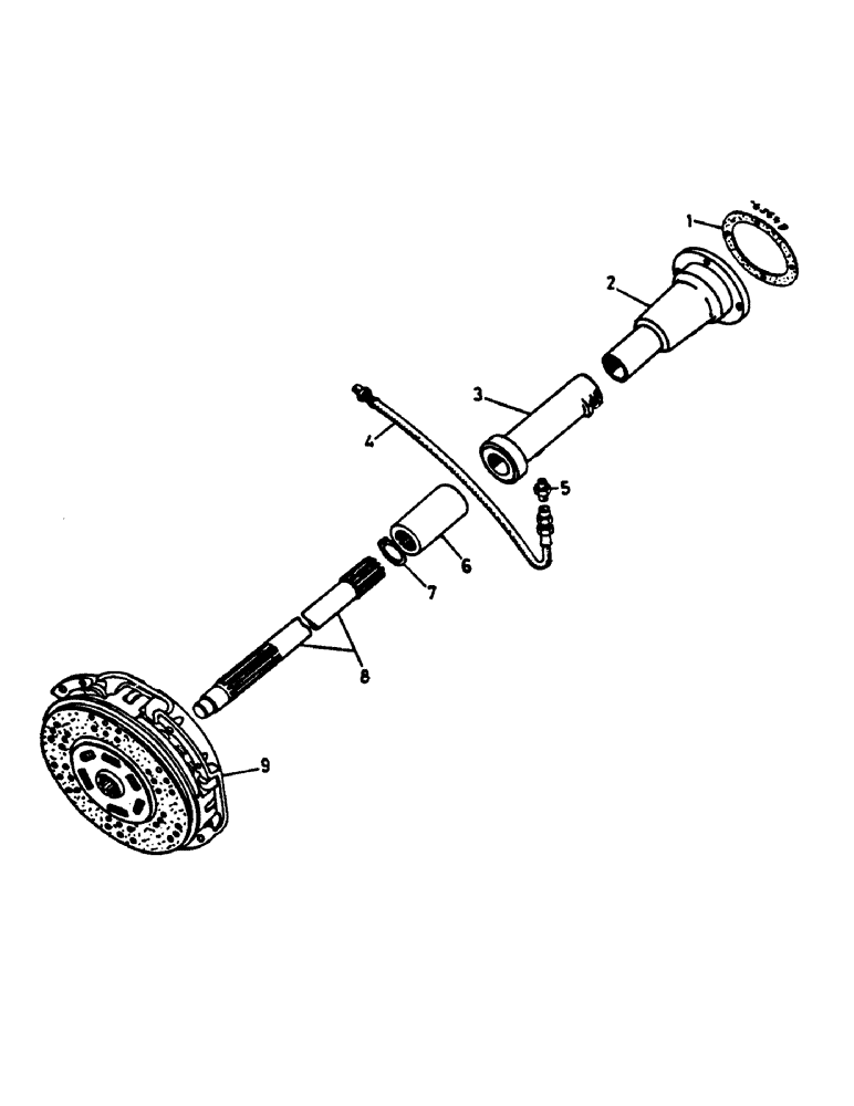 Схема запчастей Case IH 844 - (1D15) - SINGLE CLUTCH 844/844S (04) - Drive Train