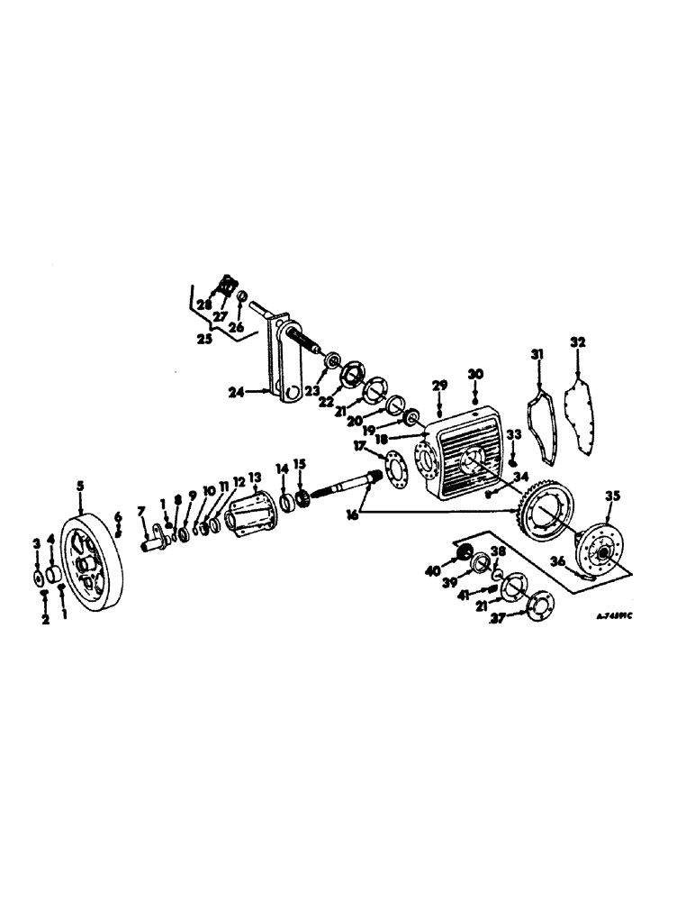 Схема запчастей Case IH 435 - (A-18) - MAIN DRIVE 