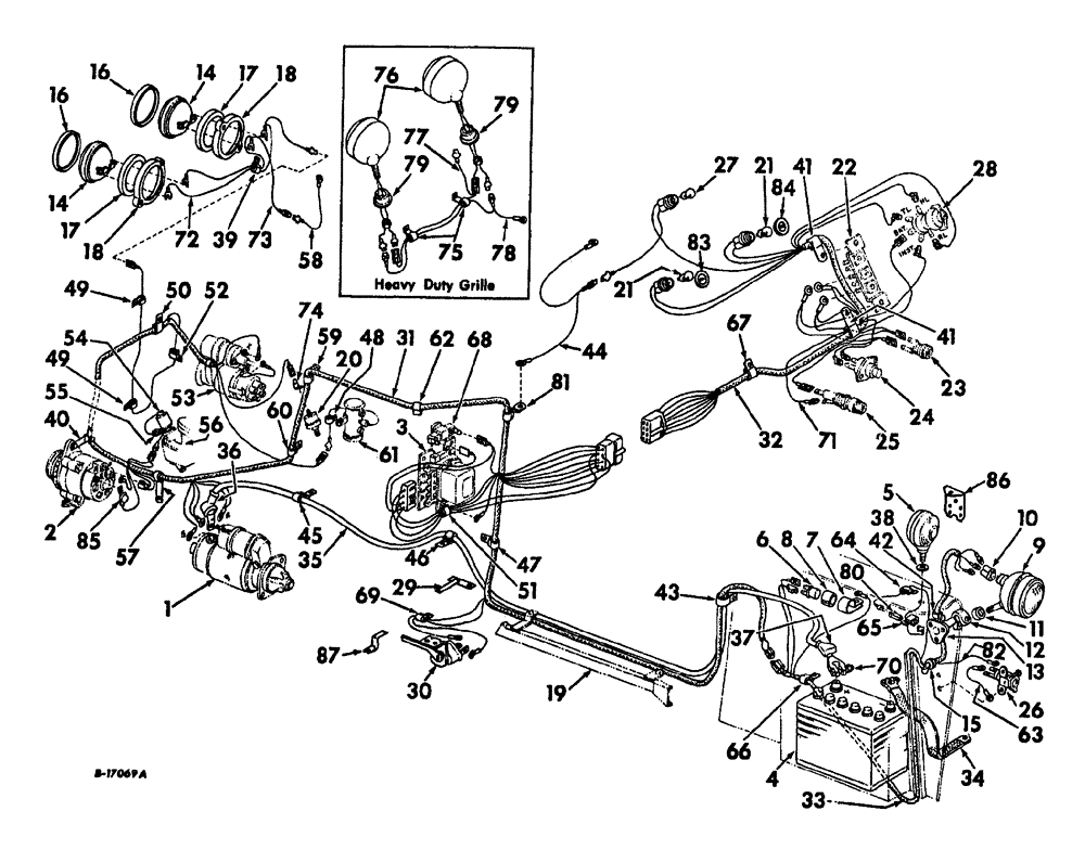 Схема запчастей Case IH 2444 - (G-11) - ELECTRICAL SYSTEM, STARTING AND LIGHTING, GASOLINE ENGINE TRACTORS (06) - ELECTRICAL SYSTEMS