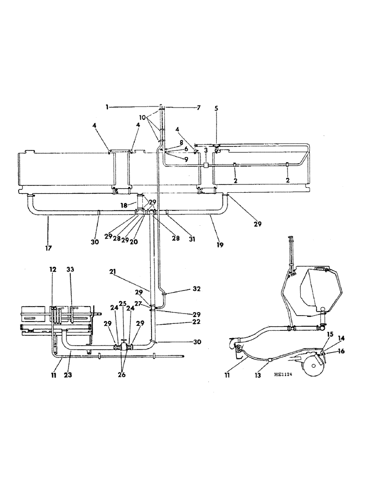 Схема запчастей Case IH 620 - (A-74) - LIQUID FERTILIZER DELIVERY SYSTEM, FOR USE ON 24 X 7 DRILL ONLY, MACHINES PRIOR TO 1974 SEASON 