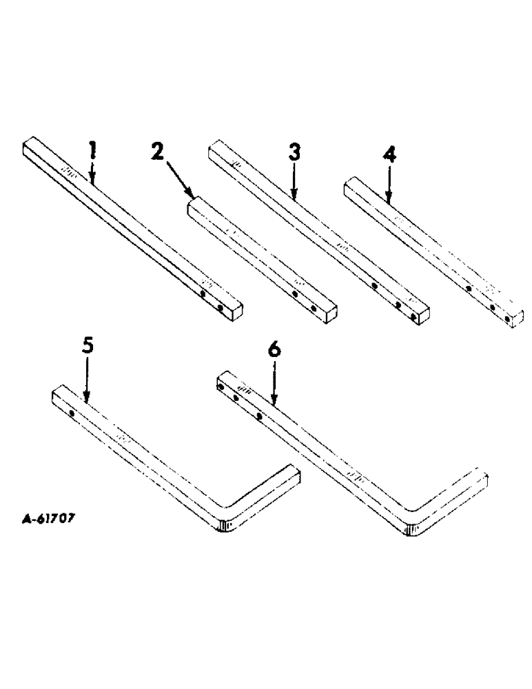 Схема запчастей Case IH 865 - (AK-05) - TOOL BARS, SQUARE 