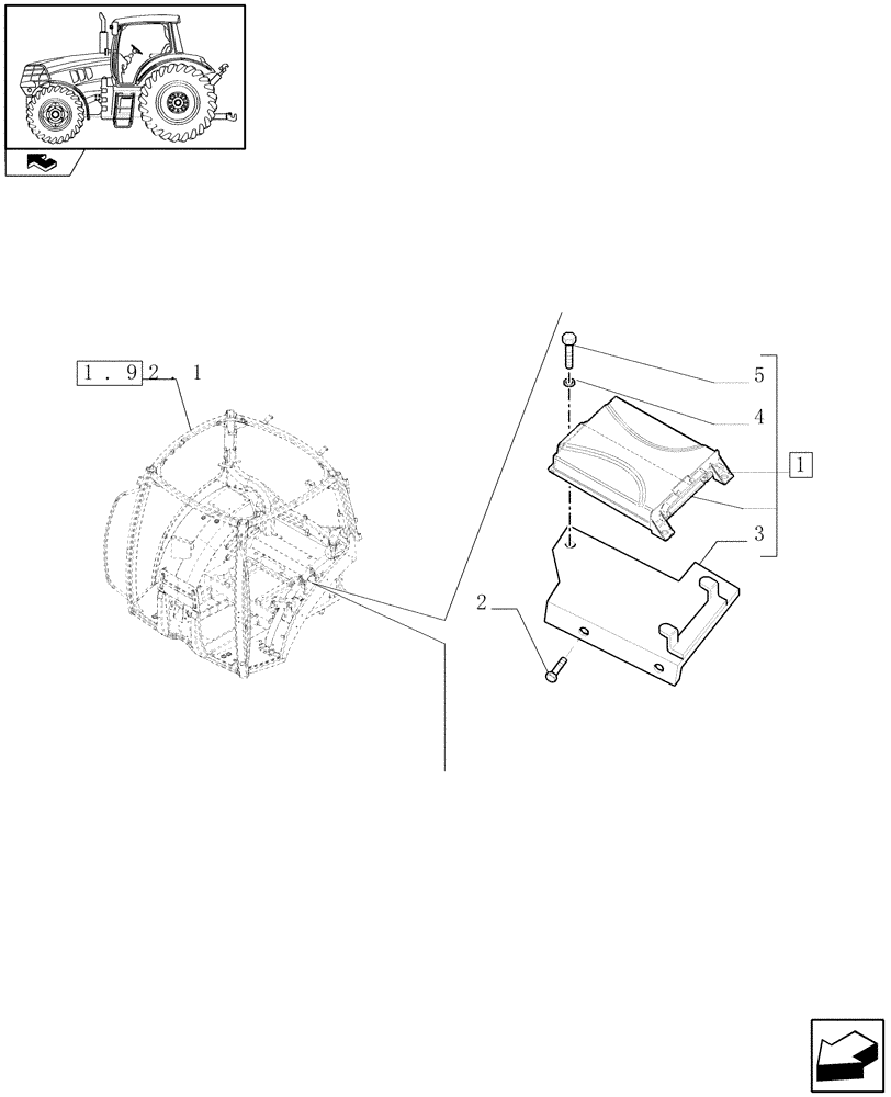 Схема запчастей Case IH MAXXUM 110 - (1.74.9/01) - AIR CONDITIONING WITH AUTOMATIC TEMPERATURE CONTROL - ELECTRONIC CONTROL UNIT (VAR.330643) (06) - ELECTRICAL SYSTEMS