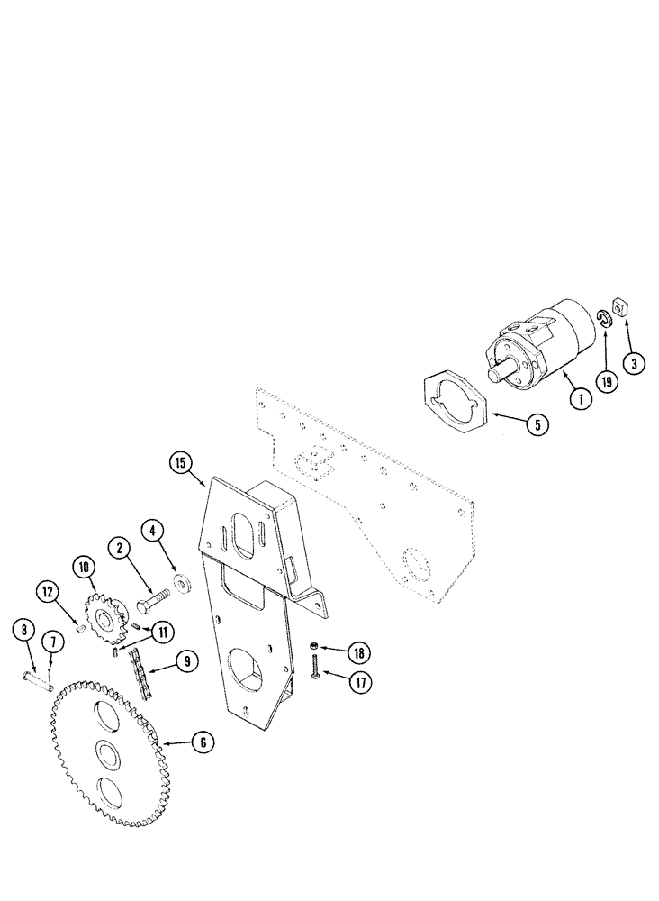 Схема запчастей Case IH 1010 - (09A-18) - REEL DRIVE 5 BAT (09) - CHASSIS/ATTACHMENTS