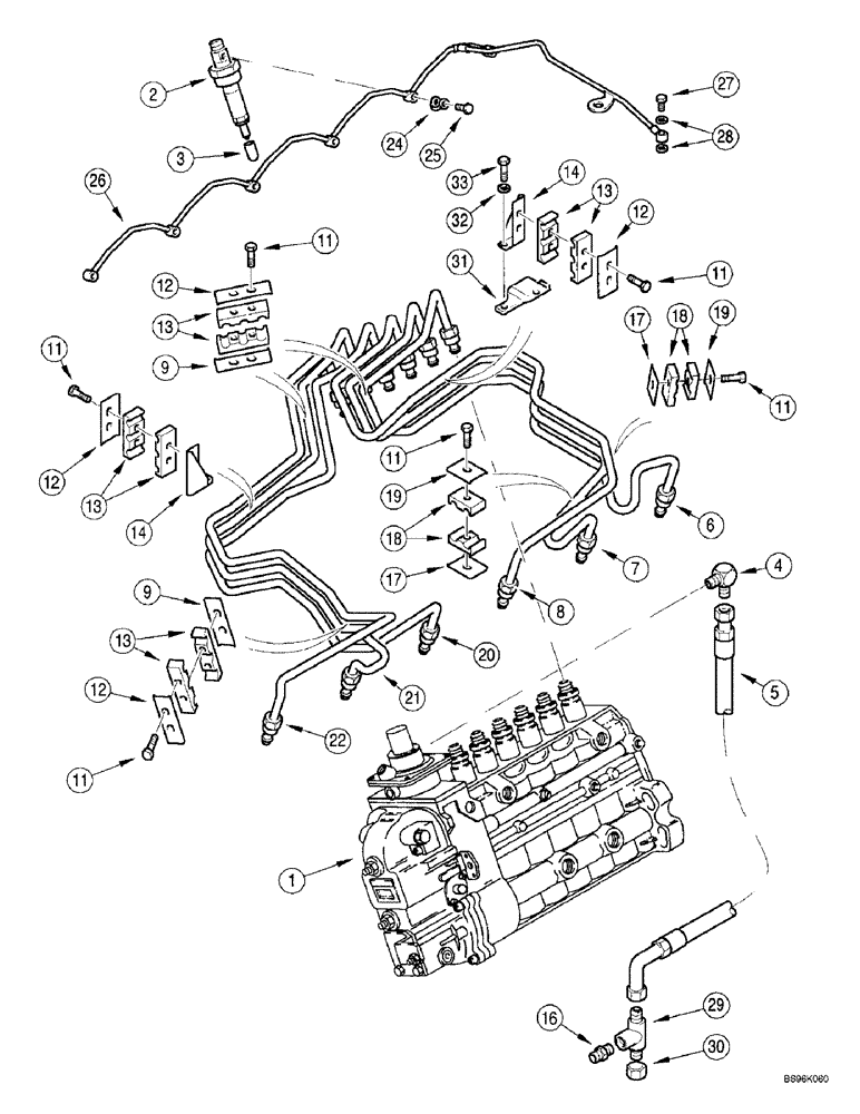 Схема запчастей Case IH 2144 - (3-03A) - FUEL INJECTION SYSTEM, 6TA-590 EMISSIONS CERTIFIED ENGINE, COMBINE S/N JJC0173150 AND AFTER (02) - FUEL SYSTEM