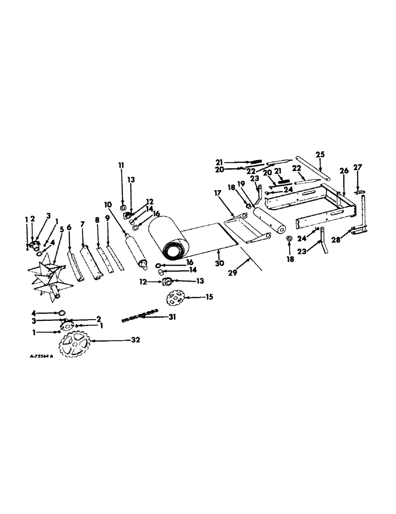 Схема запчастей Case IH 47 - (A-05) - CONVEYOR BELT AND DRIVE 