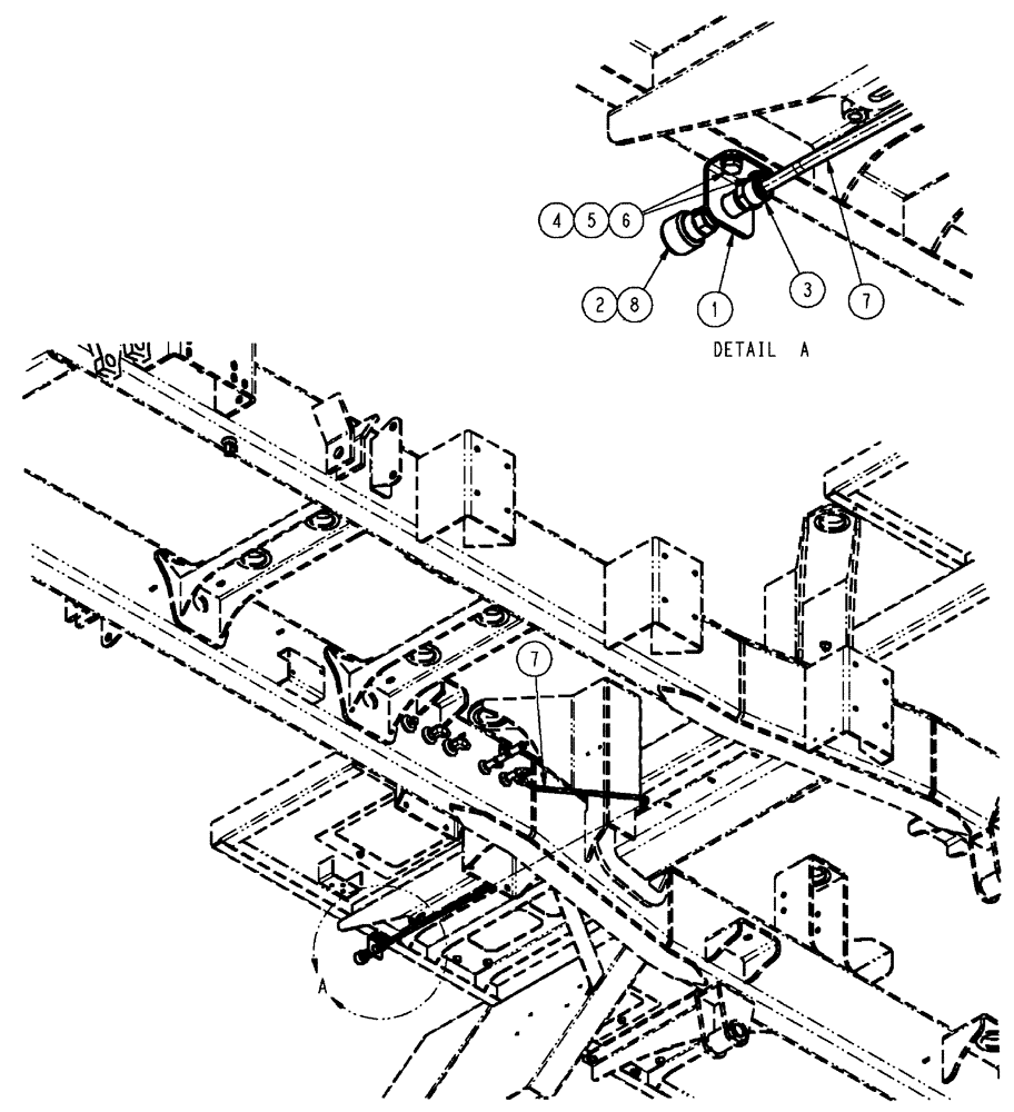 Схема запчастей Case IH FLX4010 - (07-014) - AIR REMOTE COUPLER GROUP Pneumatics