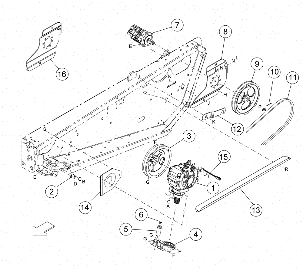 Схема запчастей Case IH 2152 - (09-11) - KNIFE DRIVE - SINGLE SICKLE HEADERS AND UN-TIMED DOUBLE SICKLE HEADERS 