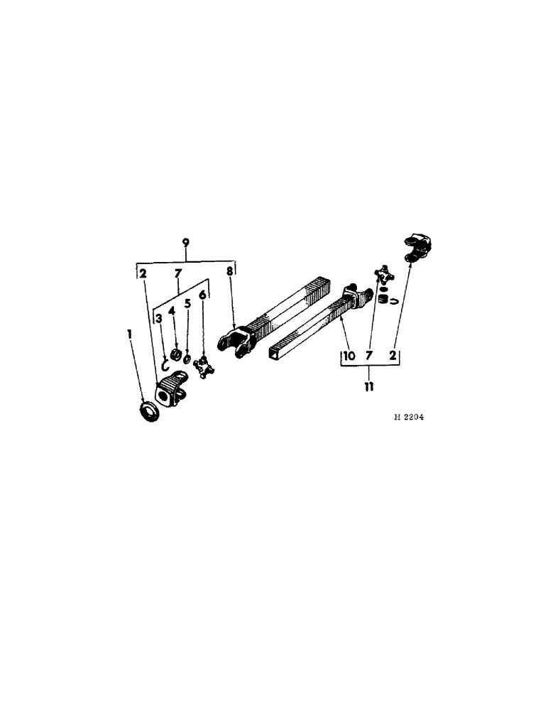 Схема запчастей Case IH 150 - (E-10) - SIDE DRIVE SHAFT 