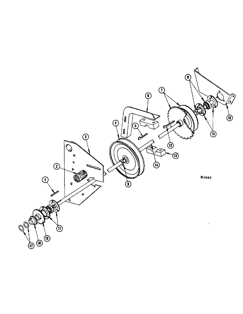 Схема запчастей Case IH 960 - (050) - MAIN HEADER DRIVE JACKSHAFT (58) - ATTACHMENTS/HEADERS