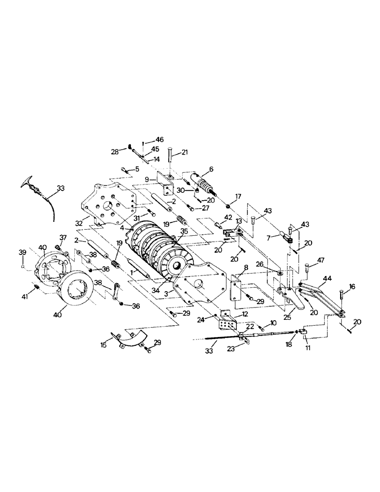 Схема запчастей Case IH PTA297 - (05-3) - BRAKE GROUP - MULTIPLE DISC, PTA MODELS, BEFORE FEB 82 (5.1) - BRAKES