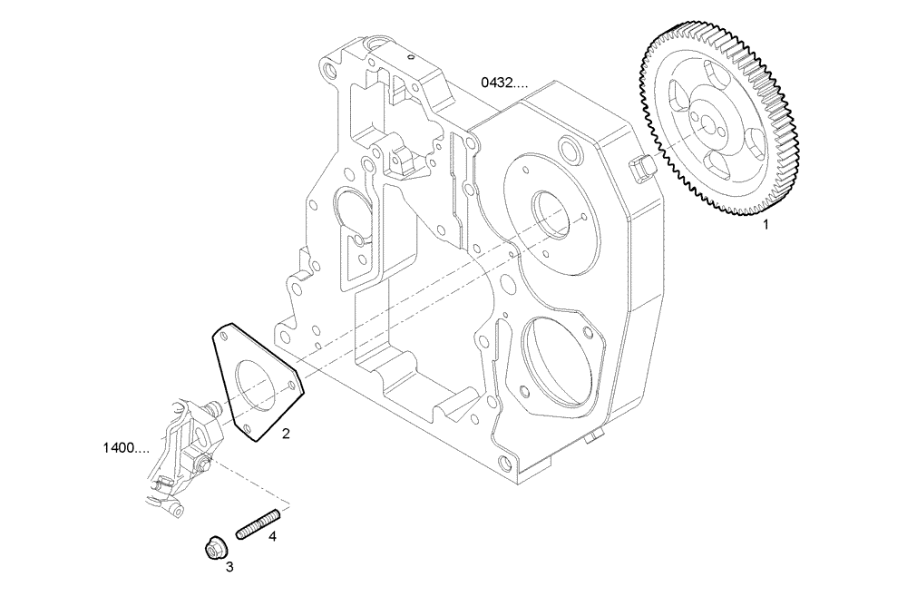 Схема запчастей Case IH F4BE0484F D606 - (1422.001) - INJECTION PUMP DRIVE 