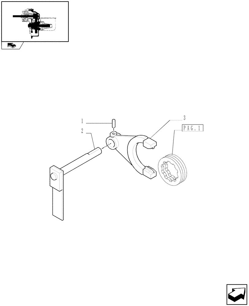 Схема запчастей Case IH FARMALL 65C - (1.80.1/05[02]) - POWER TAKE-OFF (540-1000 RPM) - NA - COUPLING (VAR.330808-331808) (07) - HYDRAULIC SYSTEM