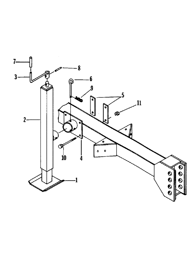 Схема запчастей Case IH 1200W-SERIES - (082) - POLE JACK, POLE JACK NEW AND OLD STYLE 